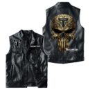 Custom Name Triumph Motorcycles Leather Vest - Personalized Logo Car Motorcycle Model