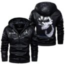 Custom Name Acura Skull Leather Jacket - Personalized Logo Car Motorcycle Model