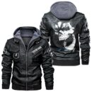 Custom Name Acura Skull Leather Jacket - Personalized Logo Car Motorcycle Model