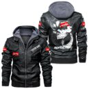 Custom Name Aprilia Skull Leather Jacket - Personalized Logo Car Motorcycle Model