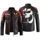 Custom Name Pontiac Trans Am Contrast Leather Jacket - Personalized Logo Car Motorcycle Model