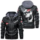 Custom Name Ducati Corse Skull Leather Jacket - Personalized Logo Car Motorcycle Model