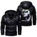 Custom Name Festool Skull Leather Jacket - Personalized Logo Car Motorcycle Model