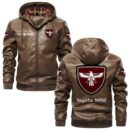 Custom Name Toyota Mr2 PU Leather Hooded Jacket - Personalized Logo Car Motorcycle Model