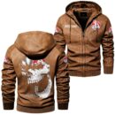 Custom Name Holden Skull Leather Jacket - Personalized Logo Car Motorcycle Model