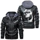 Custom Name Toyota Motor Corporation Skull Leather Jacket - Personalized Logo Car Motorcycle Model