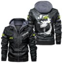 Custom Name Valentino Rossi 46 Skull Leather Jacket - Personalized Logo Car Motorcycle Model