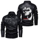 Custom Name Toyota Tundra PU Leather Hooded Jacket - Personalized Logo Car Motorcycle Model