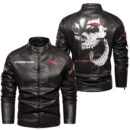 Custom Name Mccormick Skull Skull Leather Jacket - Personalized Logo Car Motorcycle Model
