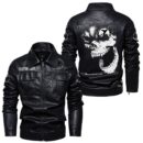 Custom Name Messerschmitt Skull Skull Leather Jacket - Personalized Logo Car Motorcycle Model