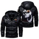 Custom Name Moto Morini Skull Skull Leather Jacket - Personalized Logo Car Motorcycle Model