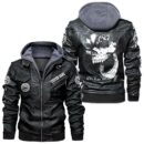 Custom Name Ural Motorcycles Skull Leather Jacket - Personalized Logo Car Motorcycle Model