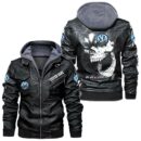 Custom Name Volkswagen Gti Skull Leather Jacket - Personalized Logo Car Motorcycle Model