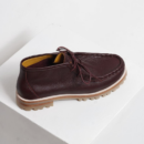 Mia Burgundy Wallabee Boots - Handcrafted Leather 90s Style Sun17